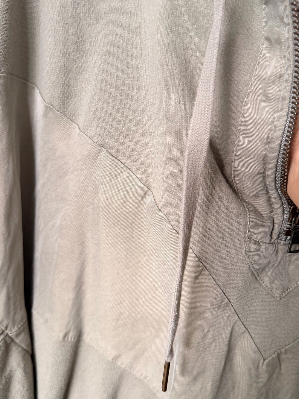 Hooded Bomber Pullover Half Zip Jacket - Picture 2 of 3